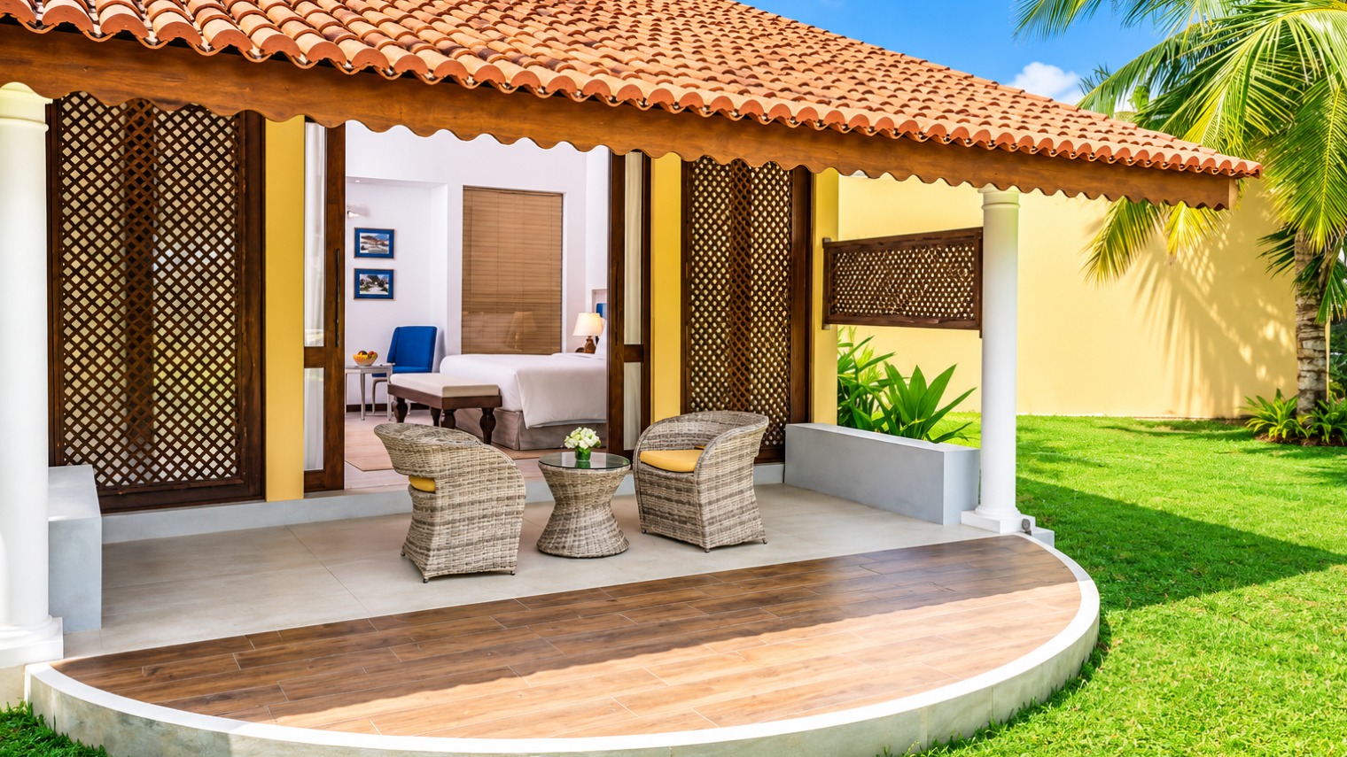 Luxury tropical coastline